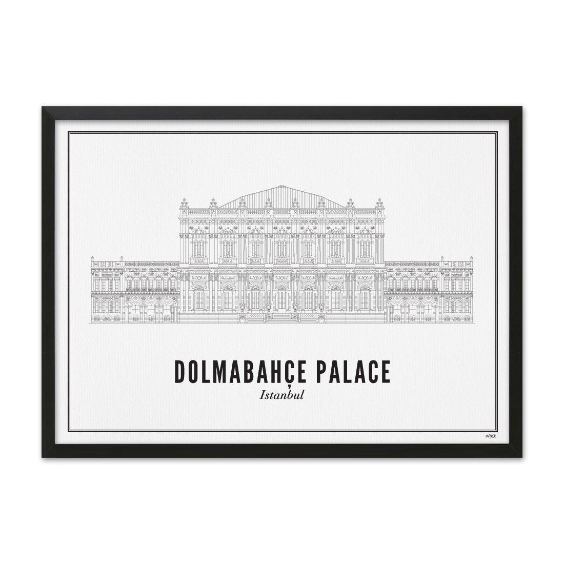 Poster von Istanbul - Dolmabahçe-Palast | WIJCK.
